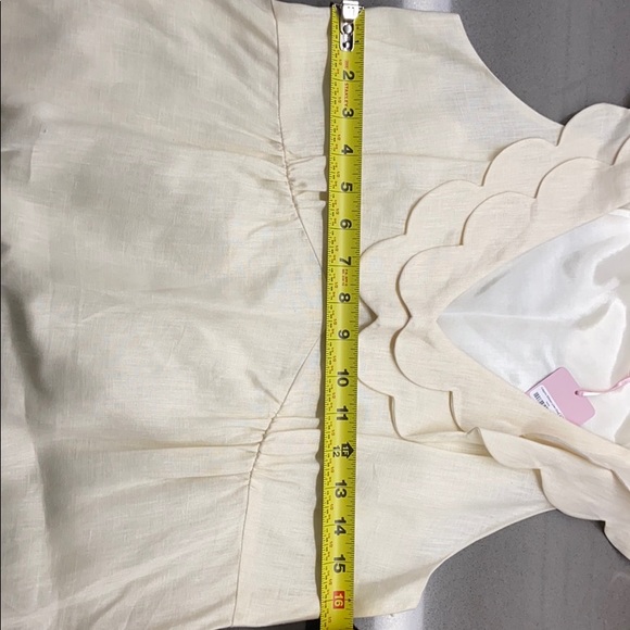 Original Calypso cream linen dress NWT L - Picture 7 of 9